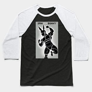 SpinSpinBunny Black White Man Dance Baseball T-Shirt